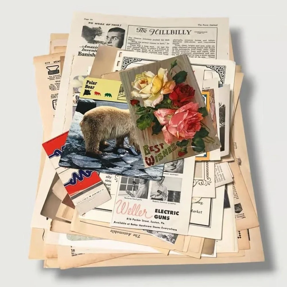 50+ piece Ephemera Lot 29 Collage Crafting Junk Journals Scrapbooking
